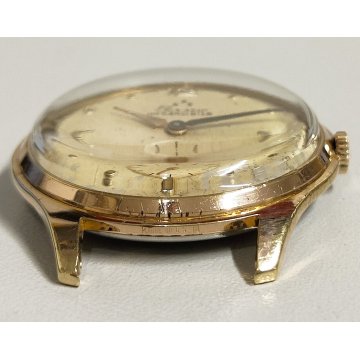 ANTICO OROLOGIO POLSO Perseo Infrangibile DORATO anni 60 OLD GOLDEN WRIST WATCH