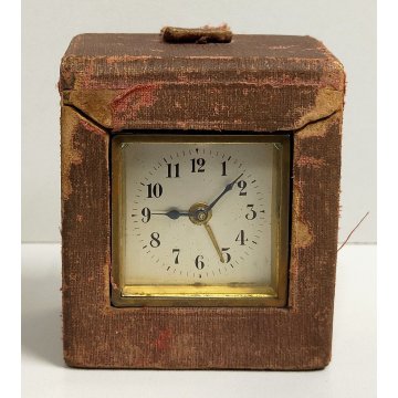 ANTICO OROLOGIO tavolo OFFICIER PENDULETTE Sveglia Viaggio DESK CLOCK officielle