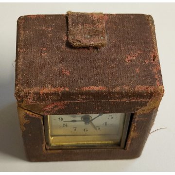 ANTICO OROLOGIO tavolo OFFICIER PENDULETTE Sveglia Viaggio DESK CLOCK officielle