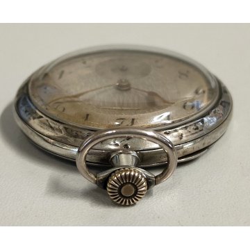 ANTICO OROLOGIO TASCA Sublime ARGENTO 800 epoca 900 TASCHINO Old Pocket Watch