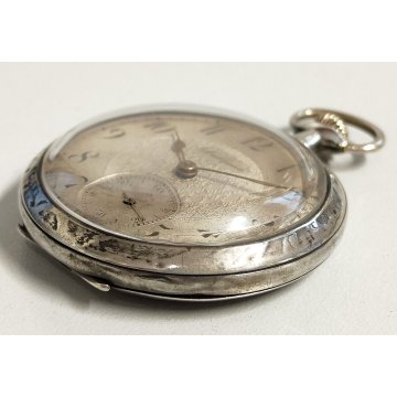 ANTICO OROLOGIO TASCA Sublime ARGENTO 800 epoca 900 TASCHINO Old Pocket Watch