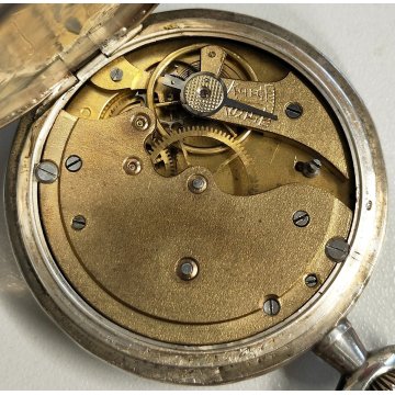 ANTICO OROLOGIO TASCA Sublime ARGENTO 800 epoca 900 TASCHINO Old Pocket Watch
