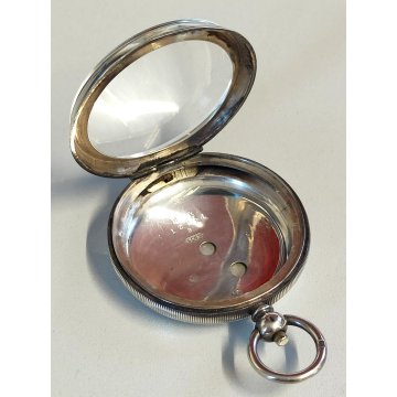 ANTICO OROLOGIO TASCA ARGENTO 935 epoca 900 TASCHINO Old Pocket Watch FERROVIA