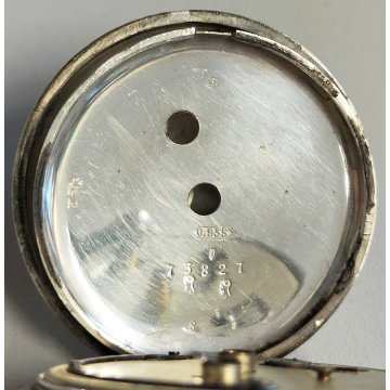 ANTICO OROLOGIO TASCA ARGENTO 935 epoca 900 TASCHINO Old Pocket Watch FERROVIA