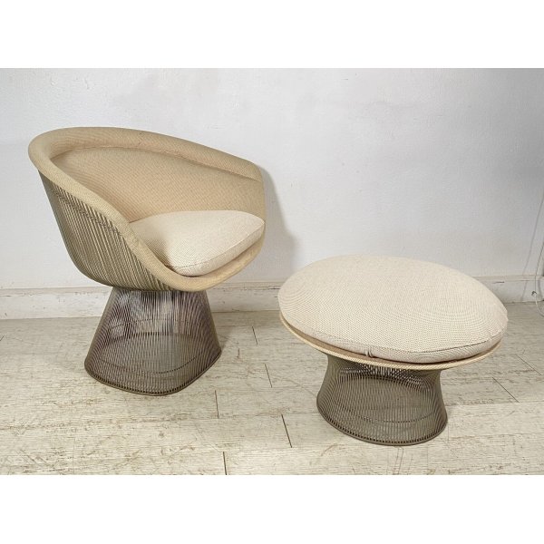 POLTRONA DESIGN Warren Platner Knoll International 1966 LOUNGE ARMCHAIR POUF OLD