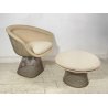 POLTRONA DESIGN Warren Platner Knoll International 1966 LOUNGE ARMCHAIR POUF OLD