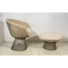 POLTRONA DESIGN Warren Platner Knoll International 1966 LOUNGE ARMCHAIR POUF OLD