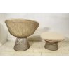POLTRONA DESIGN Warren Platner Knoll International 1966 LOUNGE ARMCHAIR POUF OLD