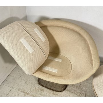 POLTRONA DESIGN Warren Platner Knoll International 1966 LOUNGE ARMCHAIR POUF OLD