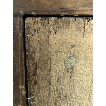 ANTICO DIPINTO OLIO SCENA S. Francesco SANTI PAESAGGIO COLLI RELIGIOSO '800