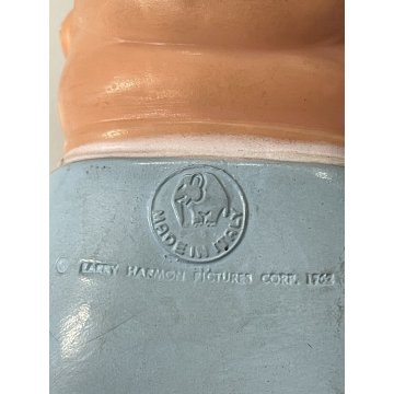 PUPAZZO GOMMA Stanlio e Ollio LEDRA LEDRAPLASTIC COLLEZIONE VINTAGE ANNI '60