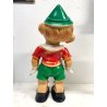 PUPAZZO GOMMA Pinocchio LEDRA LEDRAPLASTIC COLLEZIONE 47 cm/h VINTAGE ANNI '60