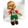PUPAZZO GOMMA Pinocchio LEDRA LEDRAPLASTIC COLLEZIONE 47 cm/h VINTAGE ANNI '60
