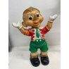 PUPAZZO GOMMA Pinocchio LEDRA LEDRAPLASTIC COLLEZIONE 47 cm/h VINTAGE ANNI '60