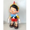 RARO Pinocchio Walt Disney  37 cm LEDRA LEDRAPLASTIC GIOCO GOMMA FISCHIETTI '70s