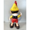 RARO Pinocchio Walt Disney  37 cm LEDRA LEDRAPLASTIC GIOCO GOMMA FISCHIETTI '70s