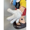 RARO Pinocchio Walt Disney  37 cm LEDRA LEDRAPLASTIC GIOCO GOMMA FISCHIETTI '70s