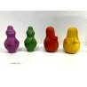 LOTTO 7 FIGURE Barbapapà BARBAMAMMA PUPAZZI GOMMA VINTAGE FABIANPLASTICA 1974