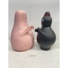 LOTTO 7 FIGURE Barbapapà BARBAMAMMA PUPAZZI GOMMA VINTAGE FABIANPLASTICA 1974