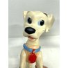 COPPIA PUPAZZO GOMMA DALMATA Pongo Peggy 33cm LEDRAPLASTIC Carica 101 Disney '70
