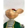 RARO Topo Gigio PARLANTE Italocremona 50 cm/h M. Perego GIOCO GOMMA VINTAGE '70s