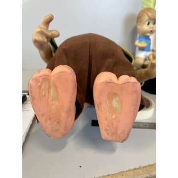RARO Topo Gigio PARLANTE Italocremona 50 cm/h M. Perego GIOCO GOMMA VINTAGE '70s