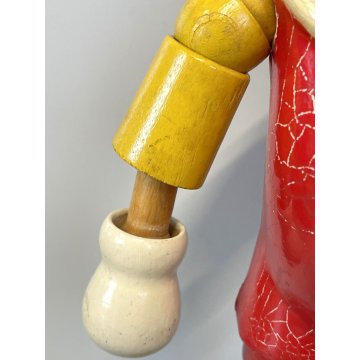 ANTICO GIOCATTOLO PINOCCHIO Walt Disney FIGURA LEGNO ARTICOLATA 27 cm/h ANNI '40
