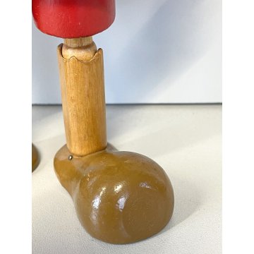 ANTICO GIOCATTOLO PINOCCHIO Walt Disney FIGURA LEGNO ARTICOLATA 27 cm/h ANNI '40