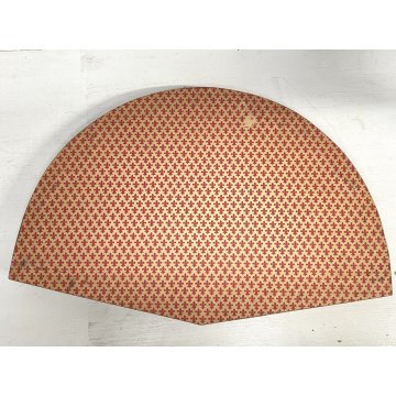 ANTICO VENTAGLIO PIZZO BACHELITE VENTAGLIERA TECA CORNICE LEGNO ORO VINTAGE '900