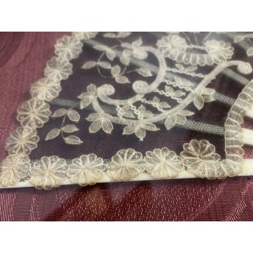 ANTICO VENTAGLIO PIZZO BACHELITE VENTAGLIERA TECA CORNICE LEGNO ORO VINTAGE '900