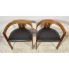 RARISSIMA COPPIA SEDIA AFRA E TOBIA SCARPA MOD. PIGRECO PROD GAVINA ANNI 60 NOCE