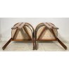 RARISSIMA COPPIA SEDIA AFRA E TOBIA SCARPA MOD. PIGRECO PROD GAVINA ANNI 60 NOCE