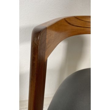 RARISSIMA COPPIA SEDIA AFRA E TOBIA SCARPA MOD. PIGRECO PROD GAVINA ANNI 60 NOCE