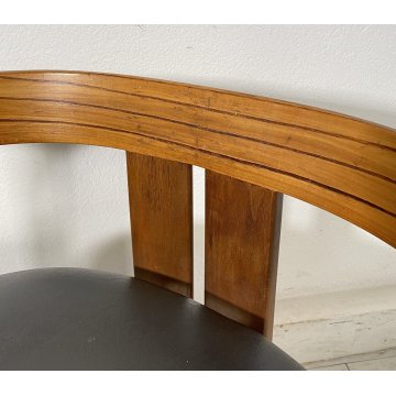 RARISSIMA COPPIA SEDIA AFRA E TOBIA SCARPA MOD. PIGRECO PROD GAVINA ANNI 60 NOCE