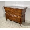 ANTICA MADIA RIBALTA PANCA LEGNO ROVERE 1800 1 CASSETTO MOBILE CASSAPANCA EPOCA