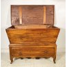ANTICA MADIA RIBALTA PANCA LEGNO ROVERE 1800 1 CASSETTO MOBILE CASSAPANCA EPOCA