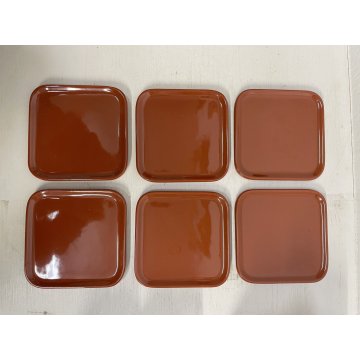 SERVIZIO THE 6 pers. Sakura DESIGN Makio Hasuike per CERAMICHE Franco POZZI 1967