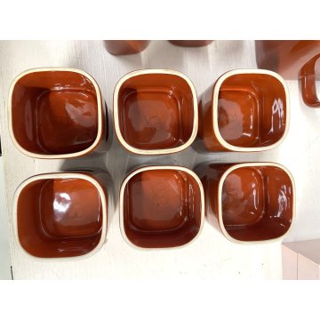 SERVIZIO THE 6 pers. Sakura DESIGN Makio Hasuike per CERAMICHE Franco POZZI 1967