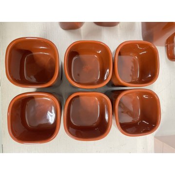 SERVIZIO THE 6 pers. Sakura DESIGN Makio Hasuike per CERAMICHE Franco POZZI 1967