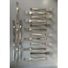 SET POSATE 12 Pers 53 pz. Calderoni F.lli 100 METALLO ARGENTATO Art Decò '30
