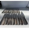 SET POSATE 12 Pers 53 pz. Calderoni F.lli 100 METALLO ARGENTATO Art Decò '30