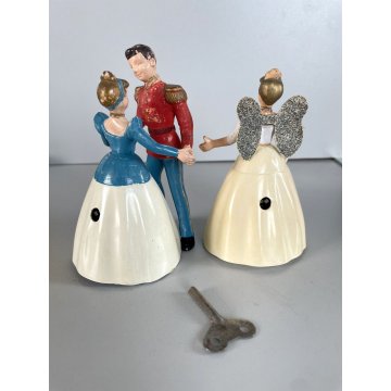 LOTTO 2 GIOCO VINTAGE WIND UP DANCING Cenerentola&Principe Azzurro FATA MADRINA