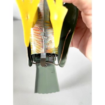 GIOCATTOLO LATTA UCCELLINO CANTERINO SONGBIRD TIN TOY Köhler (?) Germany '50s