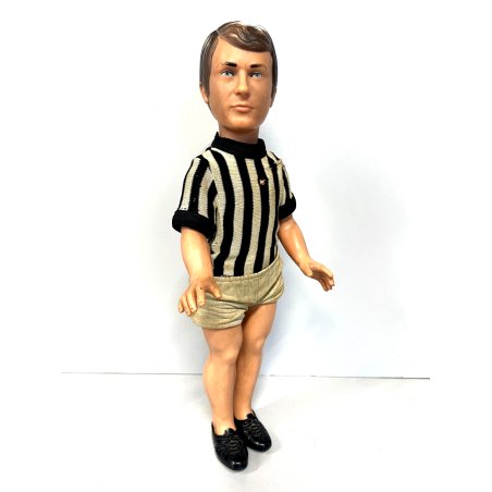 GIOCATTOLO PUPAZZO PLASTICA Effe Bettega JUVENTUS 71 serie I CAMPIONI CALCIATORI
