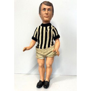 GIOCATTOLO PUPAZZO PLASTICA Effe Bettega JUVENTUS 71 serie I CAMPIONI CALCIATORI