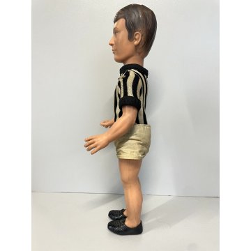GIOCATTOLO PUPAZZO PLASTICA Effe Bettega JUVENTUS 71 serie I CAMPIONI CALCIATORI