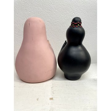 LOTTO 7 FIGURE Barbapapa BARBAMAMMA PUPAZZI GOMMA VINTAGE FABIANPLASTICA 1974