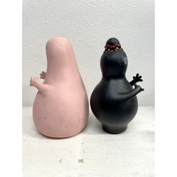 LOTTO 7 FIGURE Barbapapa BARBAMAMMA PUPAZZI GOMMA VINTAGE FABIANPLASTICA 1974