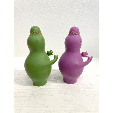 LOTTO 7 FIGURE Barbapapa BARBAMAMMA PUPAZZI GOMMA VINTAGE FABIANPLASTICA 1974