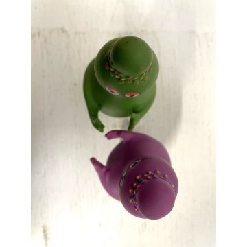 LOTTO 7 FIGURE Barbapapa BARBAMAMMA PUPAZZI GOMMA VINTAGE FABIANPLASTICA 1974
